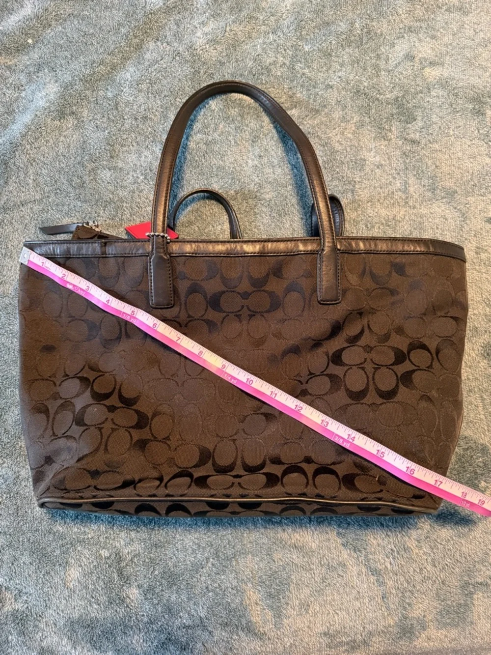 Coach Signature Canvas‎ Tote Bag in Black
